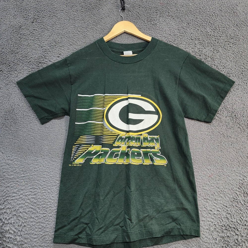 Vintage Green Bay Packers Shirt Mens Medium Green NFL Football Competitor 90s